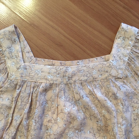 Women's LC Lauren Conrad Shirred Peasant Top - Picture 6 of 8
